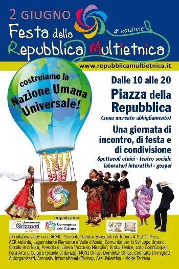 Torino,  la festa della Repubblica multietnica