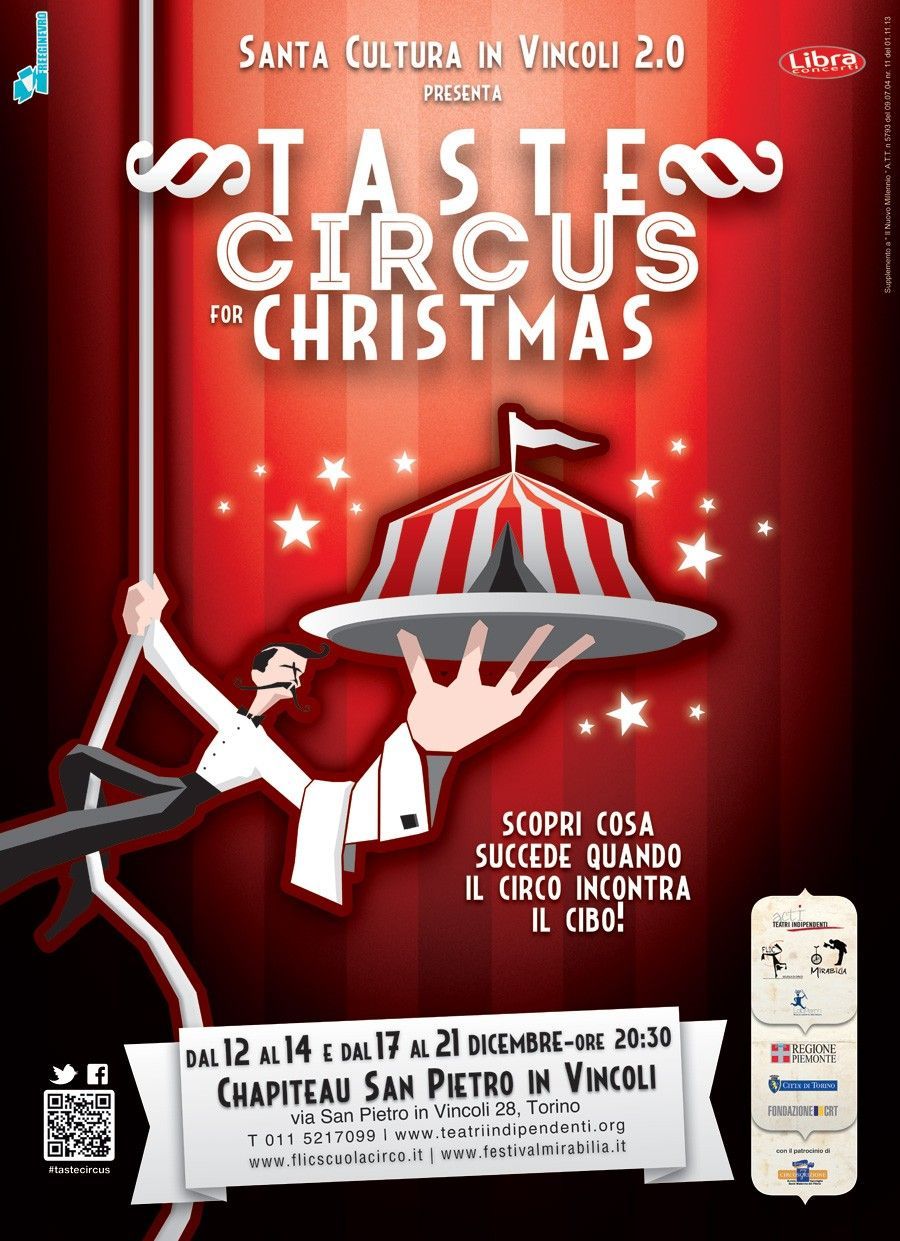 “Taste Circus” for Christmas: opera circense in 5 portate