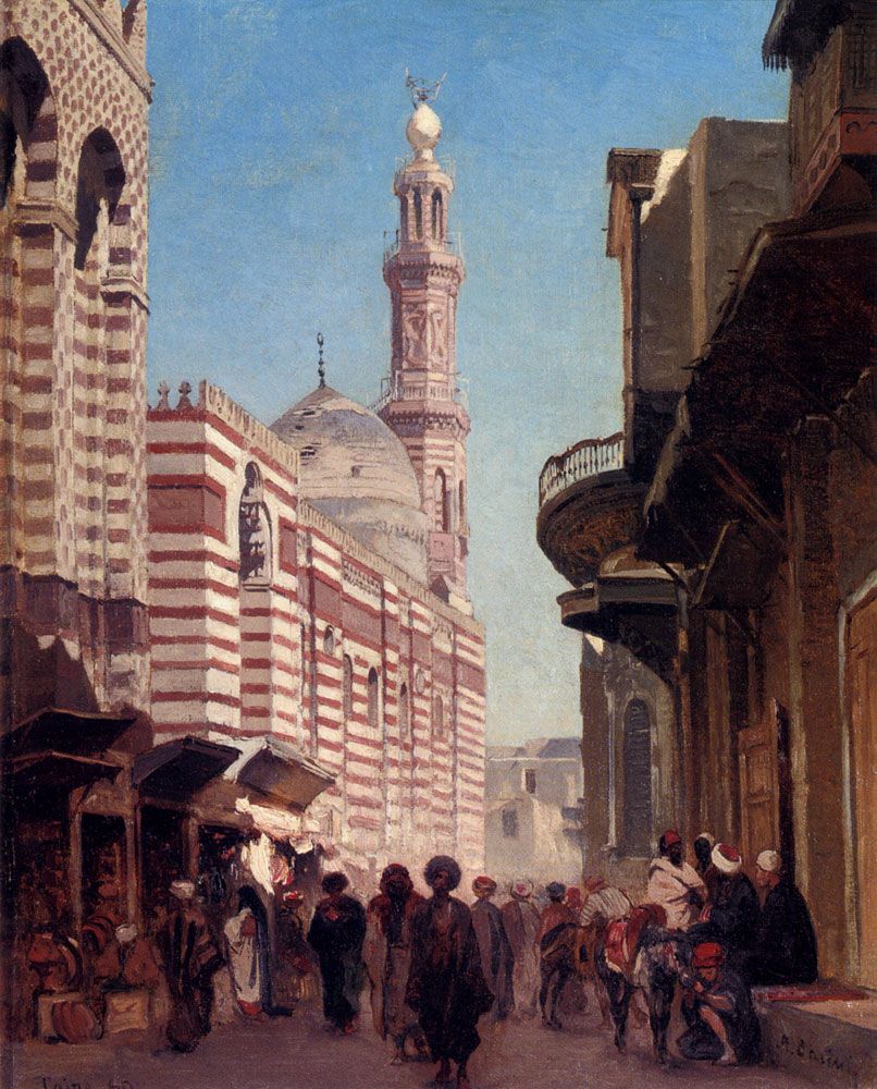 Alberto Pasini, La Mosquée Moristan au Caire