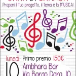 Gara di grafica a Torino con tema la musica e primo premio 150 euro