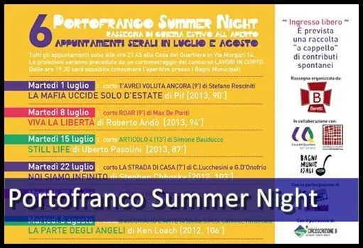 Casa del Quartiere : il cinema di Portofranco Summer night