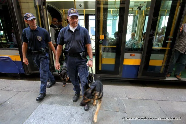 Torino, unità cinofile al fianco dei controllori GTT