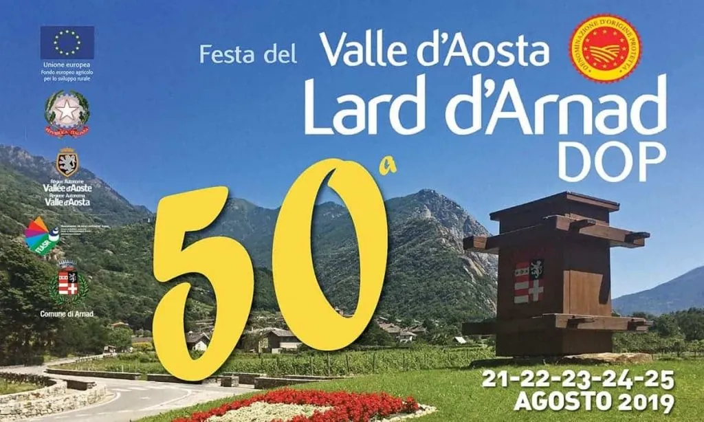 Festa del Valle d’Aosta Lard d’Arnad DOP 50a edizione dal 22 al 25 agosto 2019