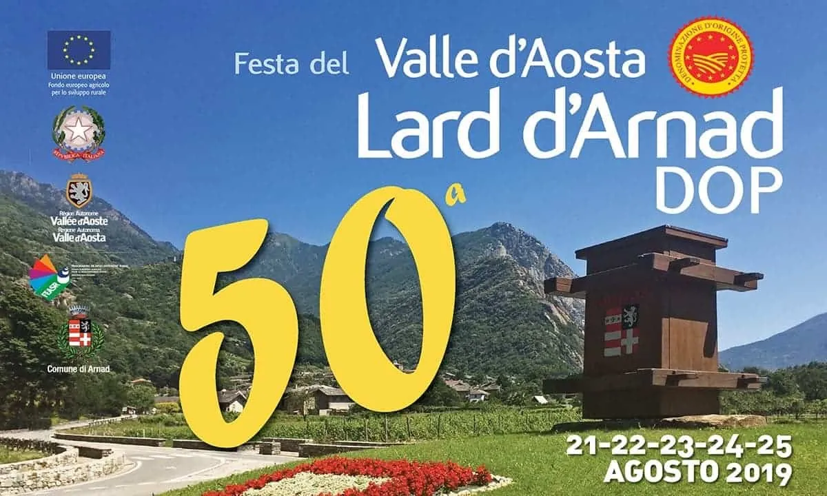 Festa del Valle d’Aosta Lard d’Arnad DOP 50a edizione dal 22 al 25 agosto 2019