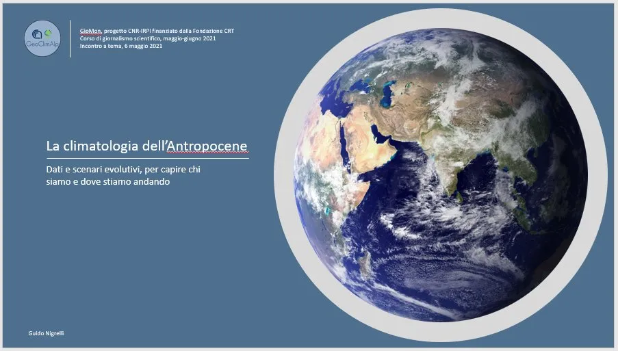 Al CNR-IRPI un Corso di Giornalismo Scientifico sulla climatologia dell’Antropocene