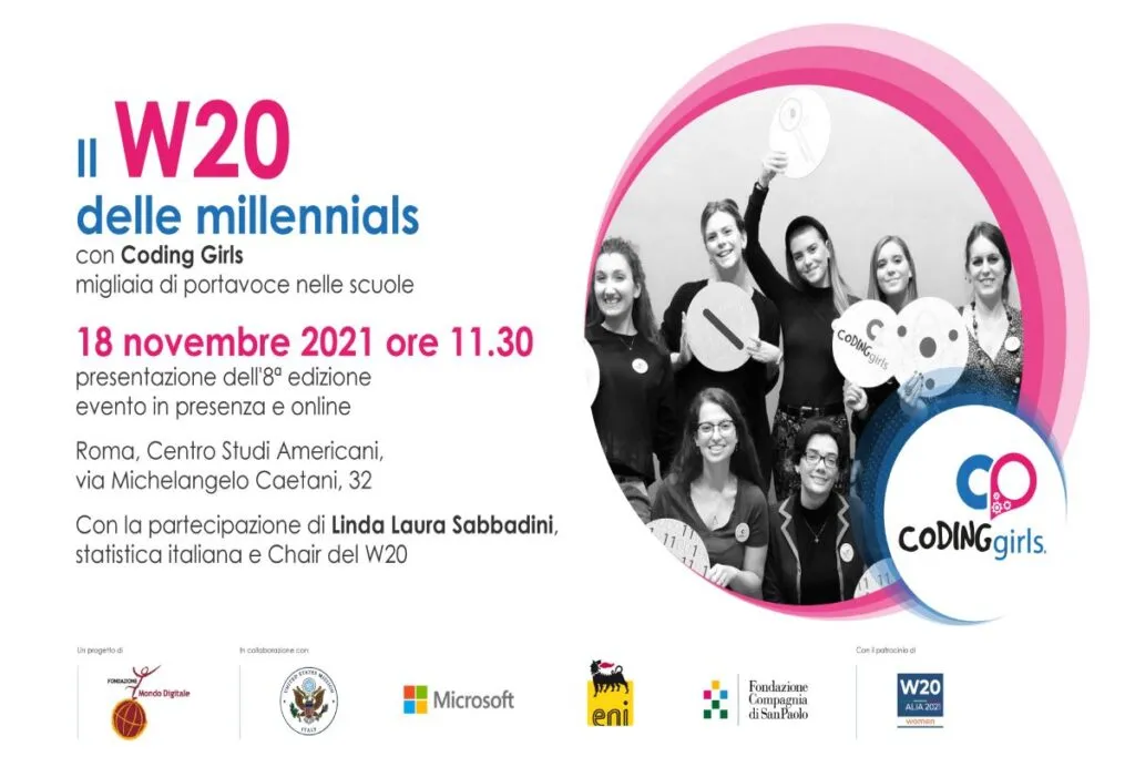 Coding Girls: al W20 Millenials con la voce delle donne