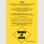 La Città Metropolitana di Torino presenta ‘Women at work’ per la Giornata Internazionale della Donna