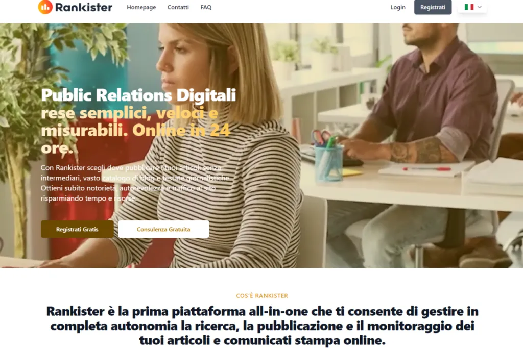 <strong>È online Rankister, <a>il nuovo Marketplace per editori e Brand: digital PR semplici e veloci.</a></strong>