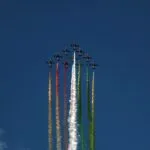 Il video spettacolare delle frecce Tricolore per la prima volta a Cuneo al raduno nazionale dei Bersaglieri