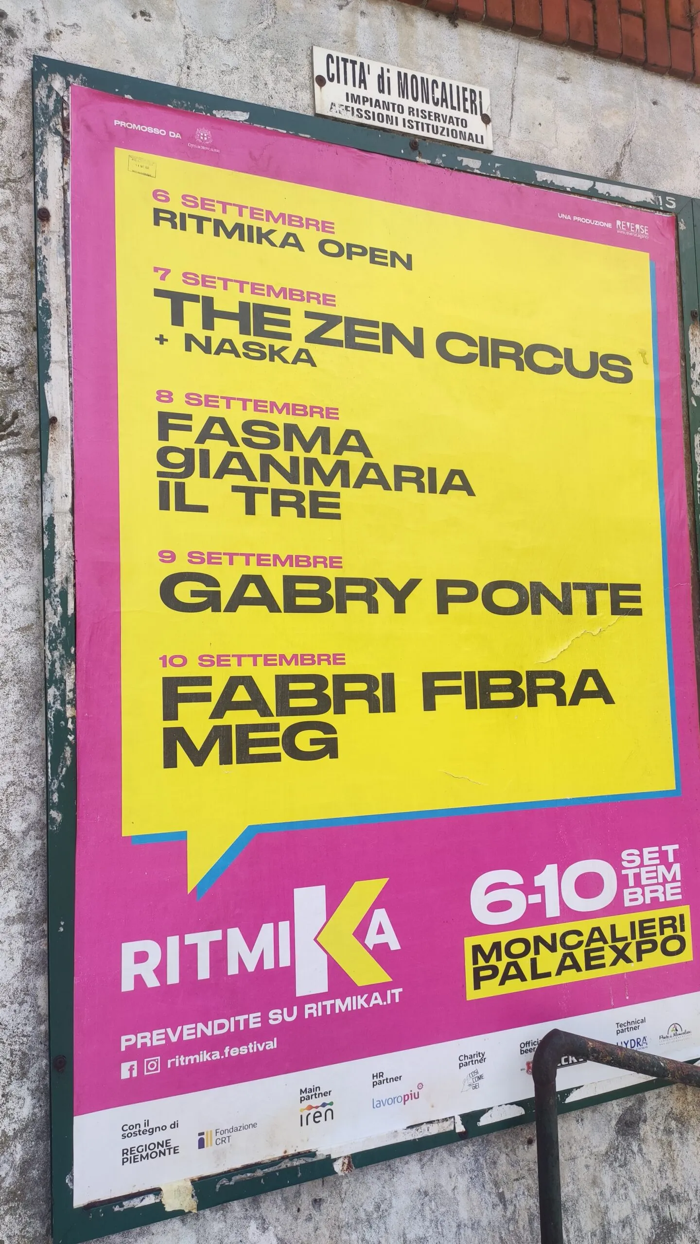 Moncalieri fa salire sul palco Gabry Ponte, Fabri Fibra e altri sette della musica.