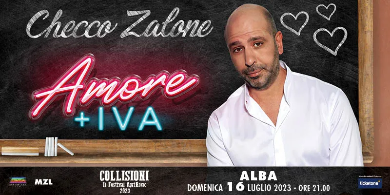 Collisioni, Alba: Checco Zalone presenta Amore + IVA