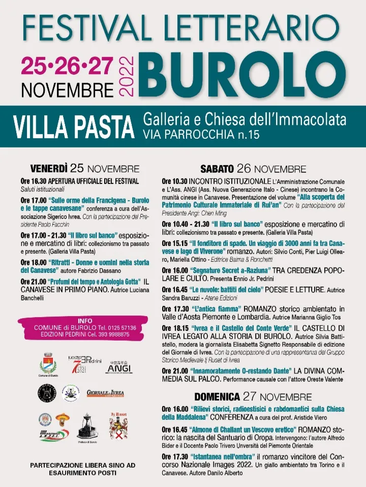 Festival Letteratura Burolo: prima edizione nel canavese