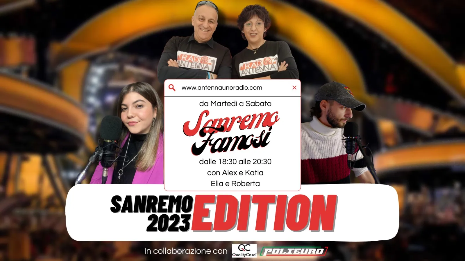 La radio compagna ideale per vivere il Festival di Sanremo