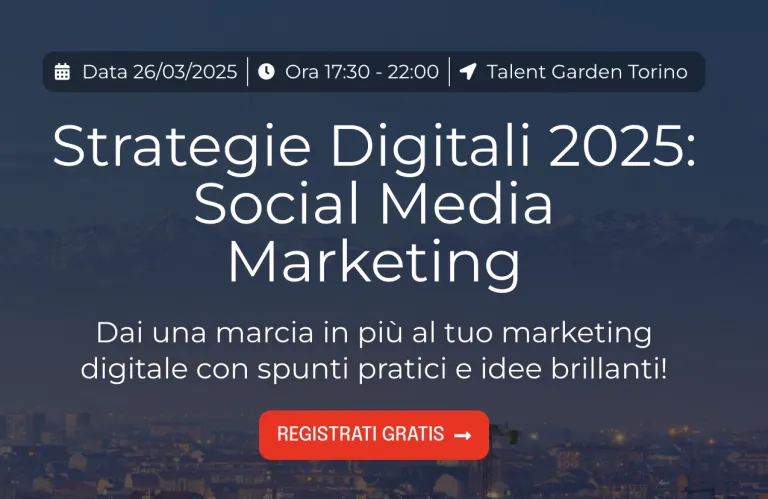 Digital Strategy: il 2° Meetup del 2025 a Torino, il 26 Marzo